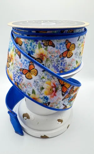***Exclusive*** D'Lux 2.5" Monarch Butterflies / Fused (10 Yards) LX1075