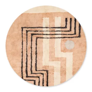 Petra Round - Luxury Shag Moroccan Rug