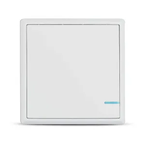 V-TAC Smart Home VT-5131 Wireless Switch 1 Button Wi-Fi Wireless Switch with LED Light IP54 SKU 8460